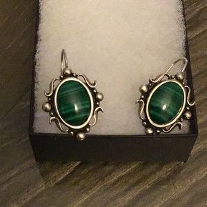 Malachite Earring